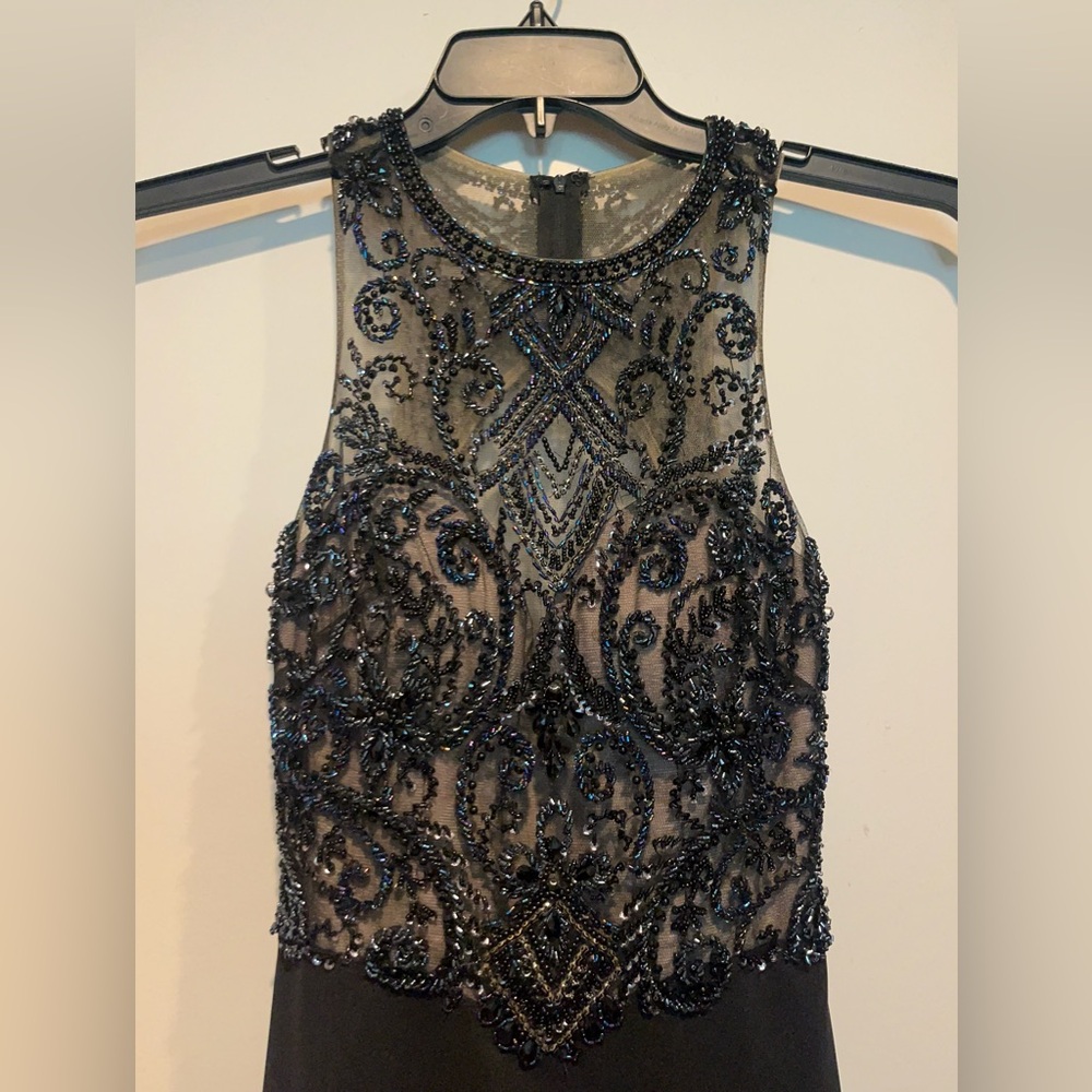 Jooy Couture Elegant Black Beaded formal Dress